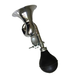 Corne de vélo en métal en forme d'escargot, 5 pouces (170 mm) de diamètre, fabriquée aux États-Unis - Product Image 2