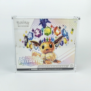 Estuche de exhibición de acrílico Elite Trainer Box <span class=keywords><strong>para</strong></span> 99% protección UV <span class=keywords><strong>Pokemon</strong></span> ETB 151 Booster Bundle <span class=keywords><strong>Caja</strong></span> de colección de cierre magnético - Product Image 1