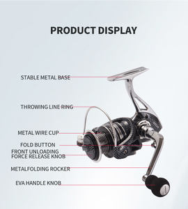 De alta velocidad De 1000, 2000, 3000, 185G 6Kg Max carbono arrastrar carrete giratorio Oem pesca Molinete De - Product Image 5