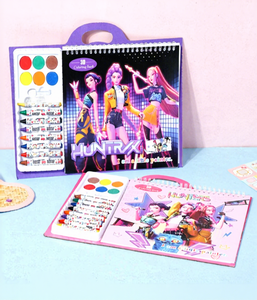 Kpop Demon Hunters Kinder-Malbuch Lila Buch Zeichenbuch Sicheres Malen Graffiti-Buch Großhandel Geschenk - Product Image 5