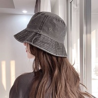 Chapeau de pêcheur en denim japonais, design fin, qui flattere le visage des petites filles, chapeau pare-soleil sans maquillage, chapeau polyvalent pour couple