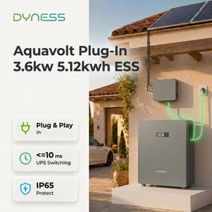 Batería Solar Dyness Aquavolt de 5.12kWh para Sistemas Fuera de Red, 8000 Ciclos, con Entrada de CA de 2.5kW, Sistema de IA Plug and Play - Product Image 6