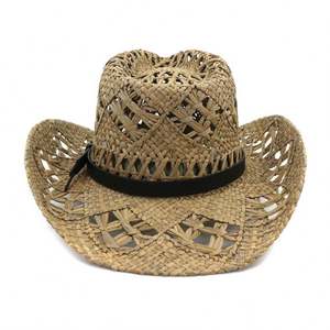 Sombrero de Vaquero con Plumas, Estilo Nuevo, Cómodo, Natural, Hueco, Sombrero Mexicano para las Cuatro Estaciones, Viajes, Fiestas, Deportes, Pesca, Negocios - Product Image 5
