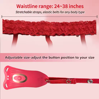 Vibrateur portable télécommandé avec 10 modes et stimulateur clitoridien à sangle pour culotte, jouets et jeux sexuels pour adultes pour femmes et couples