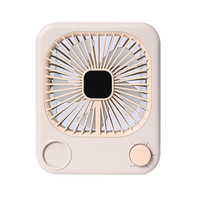 Nouveau ventilateur de circulation de bureau ultra-fin, grande puissance de ventilation, faible bruit, pliable, moteur sans balais, autonomie 3-6 heures, affichage numérique, ventilateur de bureau