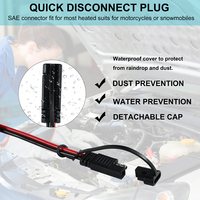 Kabel Port Soket Daya SAE Tahan Cuaca Konektor Cepat SAE 2 Pin Steker SAE Konektor Baterai SAE untuk Panel Surya RV