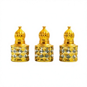 Custom 8ml Glass <b>Roll</b> <b>on</b> <b>Perfume</b> Bottle Golden Arabic Oud Attar Container Screw Cap Packaging/ - Product Image 4