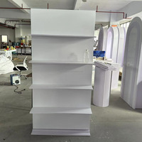 Supports muraux pour champagne en PVC blanc acrylique pour décoration de mariage et de fêtes