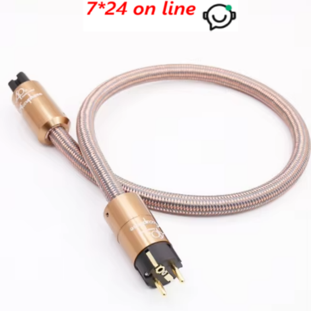 ZY-01 Hi-End Accuphase AC/US HIFI Power Cable Schuko Mains Power Cord EU Power Plug Cable for CD Amplifier