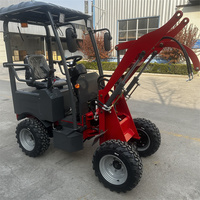 BITSMANN 500kg Elektrischer Kompakt-Miniradlader zum Verkauf – Batteriebetriebener Frontlader für Hof, Garten und Kleinbauernhof
