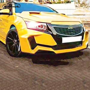 Jupes latérales pour <span class=keywords><strong>Chevrolet</strong></span> Cruze 2009 — 2014, kit de carrosserie en plastique PP pour voiture, pare-chocs avant et arrière, Style transformateur, jupes latérales - Product Image 3