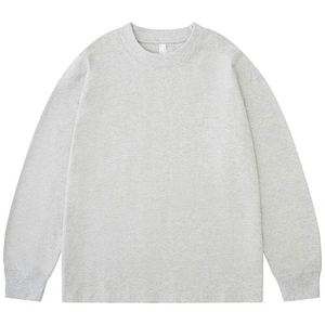 Sweat-shirt à manches longues pour homme en coton lourd, col rond, personnalisable avec logo par sublimation - Product Image 6