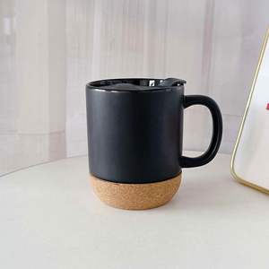 Large 15oz Eco-Friendly Ceramic Mug Aluminum Cork Bottom Lid Thermal Transfer <b>Printing</b> for Mom Dad Custom Gift for <b>Coffee</b> Latte - Product Image 4