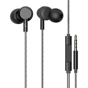 Kabel Spiral TPE Headphone, Kualitas Terbaik Stereo In-Ear Kabel Earphone Handsfree Ringan Nyaman Dipakai untuk Iphone