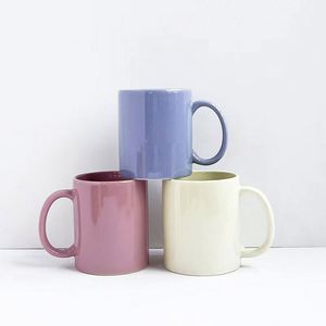 แก้วกาแฟเซรามิคหูจับสีสำหรับใช้ในธุรกิจ - Product Image 6