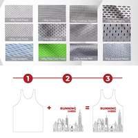 Camiseta Deportiva Personalizada de Secado Rápido para Club de Maratón, Camiseta Deportiva Transpirable de Malla sin Costuras para Gimnasio, Chaleco para Hombre