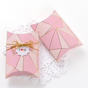 Wig Storage Wig Box Hair Extension Kraft Pillow Box Packaging Custom Logo Luxury Wig Storage Packaging Gift Box With Ribbon