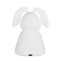 Lampe Lapin en Silicone RVB Dimmable à Capteur Tactile, Rechargeable USB, Mini Portable pour Enfants et Bébés - Vente en Gros