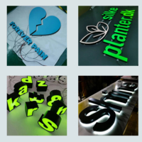 Letreros LED Personalizados para Recepción de Negocios, Letras Perforadas de Acrílico 3D, Letreros Luminosos para Tiendas, Logotipo Metálico, Letras de Canal LED
