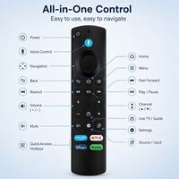 Télécommande vocale de remplacement Fire Smart TV Stick Lite 4K Max compatible avec Insignia Pioneer Toshiba Cube Smart TV 3ème génération