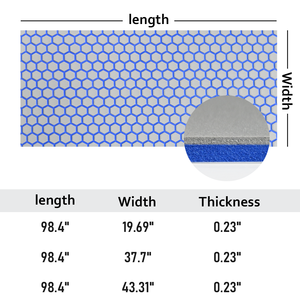 KT GuoMei Haute Qualité 2025 Brun Clair Sur Bleu Petit Hexagone Imperméable Personnalisé <span class=keywords><strong>Marine</strong></span> Tapis Superposé Tapis <span class=keywords><strong>pour</strong></span> Remorques de Bateau - Product Image 5