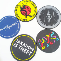 Lot de tasses rondes en PVC et Silicone, Logo personnalisé, vente en gros, prix d'usine