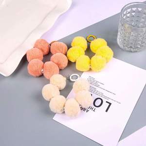 Colorful Pom-pom Pendant Phone case Accessory <b>Bag</b> Keychain Hanging Chain - Product Image 4