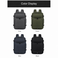 Sac à dos pour ordinateur portable de voyage professionnel imperméable grande capacité avec port USB, rangement multi-compartiments, fermeture éclair, option logo personnalisé