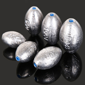 Semoir d'œufs de pêche sous forme d'olive, accessoires de poids de haute pureté, personnalisés, vente en gros, 50 pièces - Product Image 1