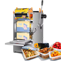 Machine d'emballage semi-automatique de table pour sceller les barquettes alimentaires, les canettes et le film en acier inoxydable (2025)