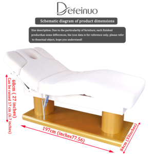 Base de Acero Inoxidable para Camilla de Masajes Hyundai, 4 Motores, Modo Gravedad Cero, Diseño Moderno para Sala de Estar o Salón de Belleza - Product Image 6