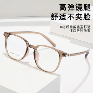 Nouvelles montures de lunettes ovales tendance 28028 en résine légère unisexe taille moyenne origine Danyang - Product Image 3