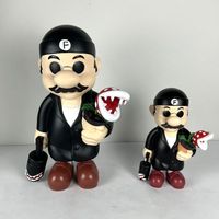 Vente en gros Mario Bro Tueur Figurine Statue Pop Arts Résine Artisanat Film Personnage Maison Décoratif Ornements Résine Sculpture