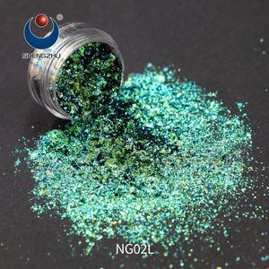 Sheng Zhu NA02L-NG03L Series Chameleon Flakes smalto Gel per unghie per vernice per auto vernice per unghie verniciatura a polvere blu perla bianca vernice per auto - Product Image 5