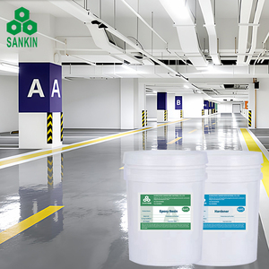 Peinture pour sols SANKIN, résine époxy, peinture époxy industrielle pour sols : résistante à la pression, à la corrosion et facile à nettoyer - Product Image 1