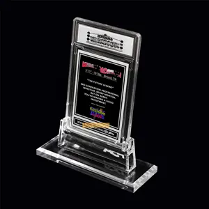 Acrylic Standard 5 Degree angle PS-A Grading Card Slab Display Stand for Poke mon Sport Yugioh Card Sleeves