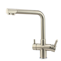 Fabricant Mélangeur à 4 voies Robinet de cuisine Mélangeur de cuisine en laiton Robinet avec filtre à eau pétillante Robinet à 4 voies Robinet à soda
