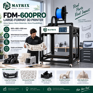 Imprimante 3D FDM avec volume d'impression cubique de 600 mm pour pièces intérieures automobiles, prototypes fonctionnels et modèles d'ingénierie - Product Image 3