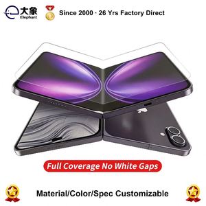 Protection d'écran en verre HD TPU anti-traces de doigts à couverture intégrale pour Fold, OEM, sans découpe, sans bords blancs, haute résistance à la pliage - Product Image 3