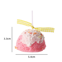Bougie parfumée en forme de coupelle de crème glacée, bougie artistique miniature mignonne en forme de dessert, cadeau de fête d'anniversaire, décoration de table à la maison