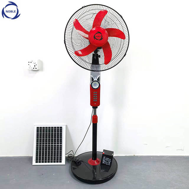16 Inch Smart AC/DC Floor Fan High Wind Speed Oscillation for Home & Outdoor Smart Solar Powered Rechargeable Stand Fan