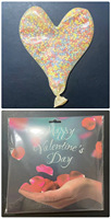 Ballon géant transparent en forme de cœur de 36 pouces en mousse et latex pour la Saint-Valentin, les mariages, les anniversaires et les décorations de fête