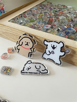 Plaques acryliques personnalisables (1 cm, 2 cm, 3 cm) pour jouets shaker DIY, plaques pré-perforées