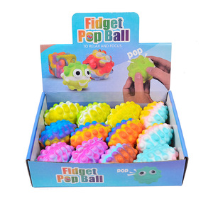 3D Fidget Popper Keychain Simple Stress & Anxiety Reliever Push <b>Pop</b> Rugby Ball for Boys & Girls - Product Image 2