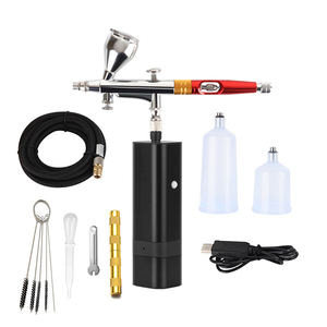 Kit d'aérographe amélioré Portable Auto Mini pistolet à Air avec compresseur silencieux pour Art gâteau ongles modèle peinture tatouage <span class=keywords><strong>manucure</strong></span> - Product Image 6