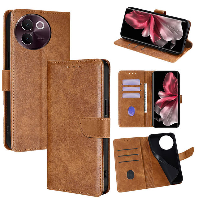 Luxury Card Wallet Pu Leather Phone case for vivo v60 Lite V50 Lite Magnetic Buckle Pu Leather Bumper Phone case for vivo V50
