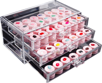 Offre Spéciale Vernis À Ongles Affichage Cosmétique Organisateur De Maquillage Acrylique Boîte à Bijoux Tiroir Transparent 3/4/5 couche Vide Étui De Rangement