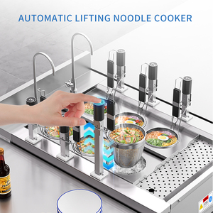 Cuiseur à nouilles électrique Commercial professionnel Pot Smart Self-Cook Nouilles instantanées Comptoir Chaudière à pâtes Hôtels Restaurants - Product Image 3