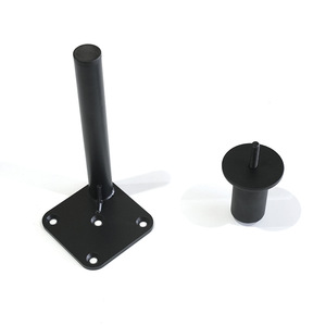 Pata de Mueble de Aleación de Zinc Negra, Soporte Resistente para Sofá, Diseño Industrial - Product Image 1