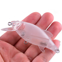 Wildtrek Vente en gros Offre Spéciale Leurre Vif Transparent en Plastique 8cm/9g Corps d'embryon sans hameçon Leurre Dur Non Revêtu DIY